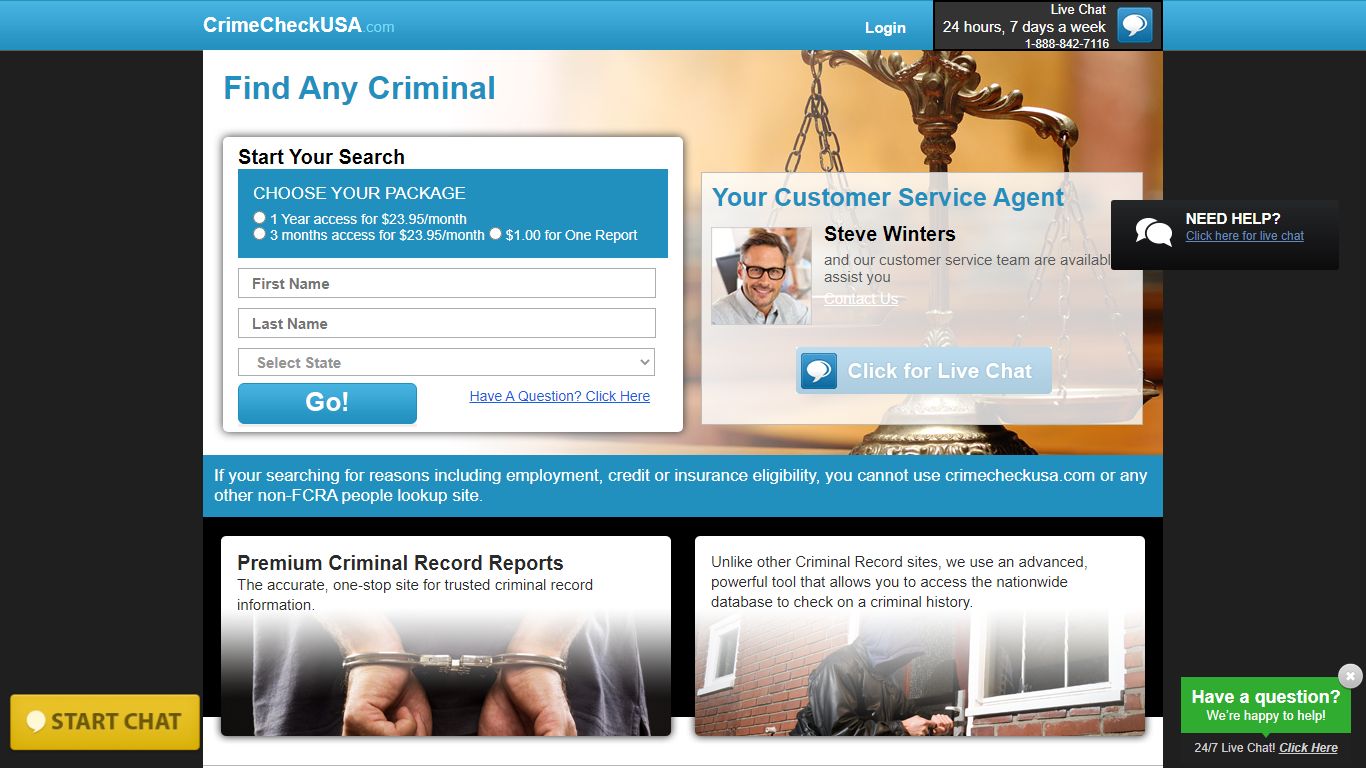 crimecheckusa.com - Official Criminal Records