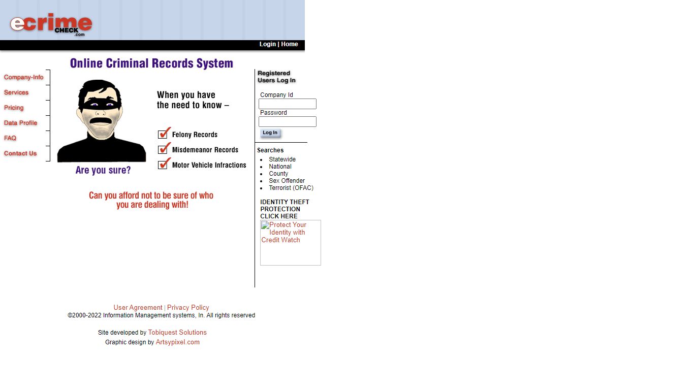 www.eCrimeCheck.com : Online Criminal Records System